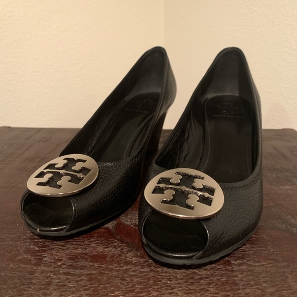 Tory Burch Sally peep toe wedge size 10.5 - Picture 5 of 5